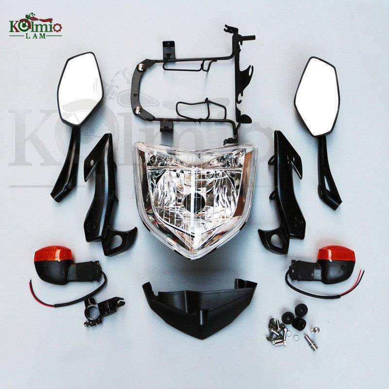 适用于雅马哈FZ1S改FZ1N车头前大灯套装总成改装车头套灯总成