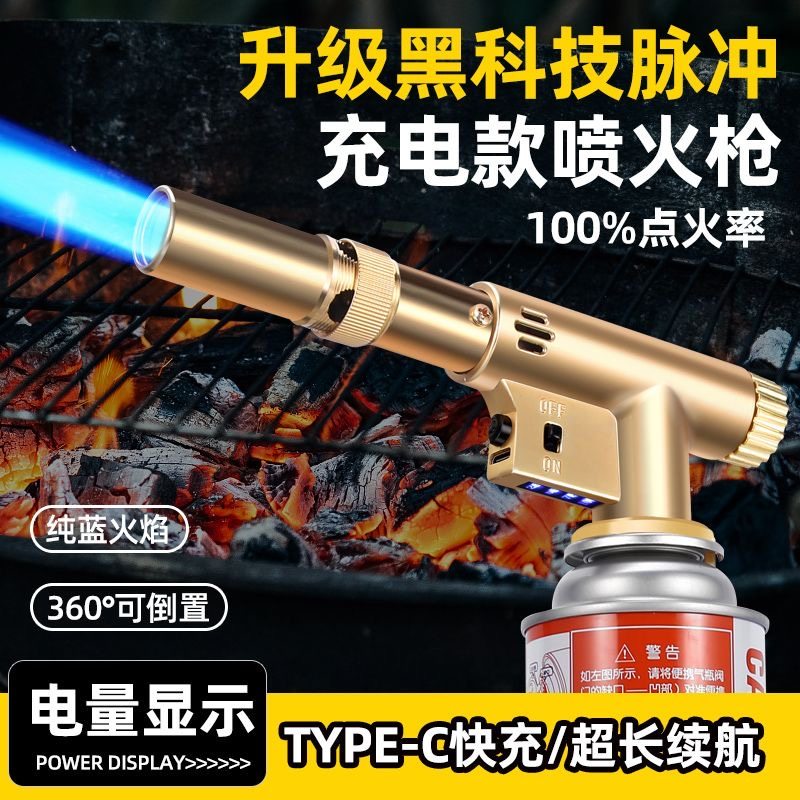 充电脉冲款手持式喷枪火喷枪家用便携式点火器户外点碳焊接烧毛枪,户外/登山/野营/旅行用品,点火器,淘宝优惠券,粉丝福利购,淘宝优惠卷