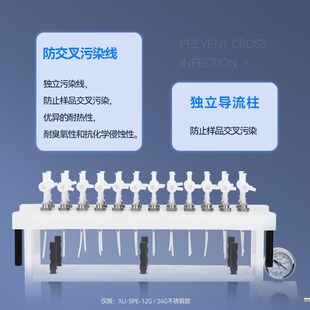 置多通道耐腐蚀24位玻璃缸 固相萃取仪12位实验室微萃取装