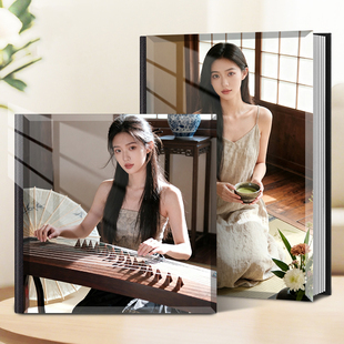 高端水晶照片书定制艺术照影集制作艺术写真照片打印成纪念册制作