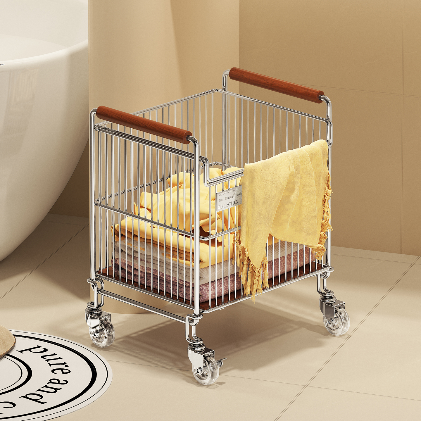 环图中古风衣物收纳筐家用脏衣篓