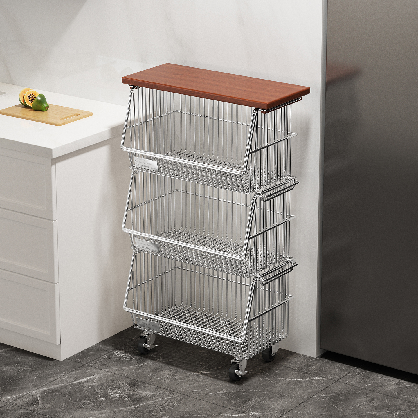 环图厨房台面果蔬置物架