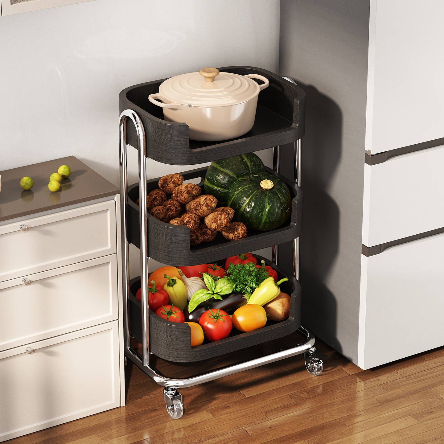 客厅置物架多层家用落地书架厨房零食储物收纳架阳台装饰杂物架子,收纳整理,阳台置物架,淘宝优惠券,粉丝福利购,淘宝优惠卷