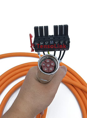 适用西门子S120电机动力电缆线带刹车6FX8002/6FX5002-5DN06接线