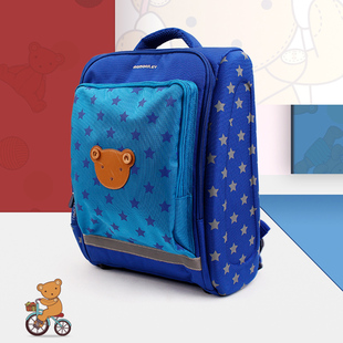 WINGHOUSE小学生书包一年级男减负护脊男孩一到三年级小熊特价
