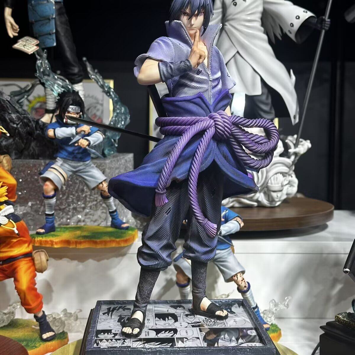 火影忍者涅槃宇智波佐助忍战六道佐助轮回眼动漫潮玩手办模型摆件