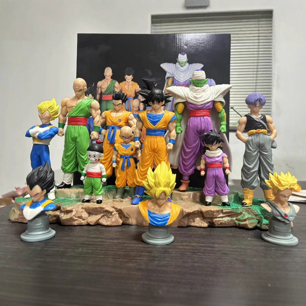 七龙珠Z战士套装孙悟空贝吉塔悟饭特兰克斯动漫礼物手办模型摆件