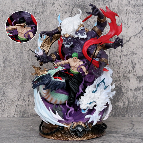 海贼王手办索隆地狱之王阎魔阿修罗三千世界路飞山治模型机箱摆件