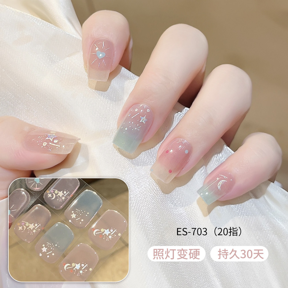 照灯变硬可爱小清新高端uv半固化半烤凝胶美甲贴纸指甲贴纸成品,彩妆/香水/美妆工具,美甲工具,淘宝优惠券,粉丝福利购,淘宝优惠卷