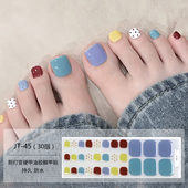 2025新款 脚趾甲美甲凝胶美甲贴照灯变硬uv半烤半固化指甲贴纸成人
