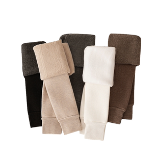 婴儿加绒打底裤秋冬款男女宝宝大PP加厚不连袜女童保暖儿童长裤子