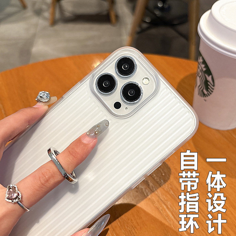 自带指环行李箱适用iPhone16promax手机壳苹果2025新款保护套15pro防摔14plus全包13男女12超薄