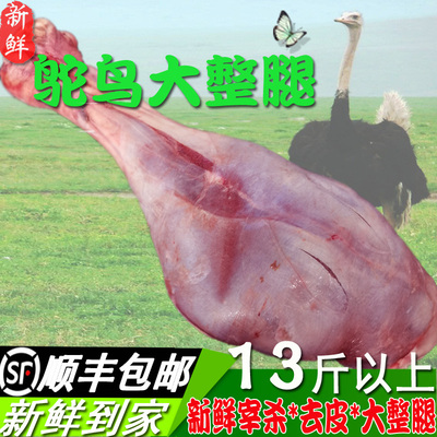 整只鸵鸟大腿新鲜散养鸵鸟