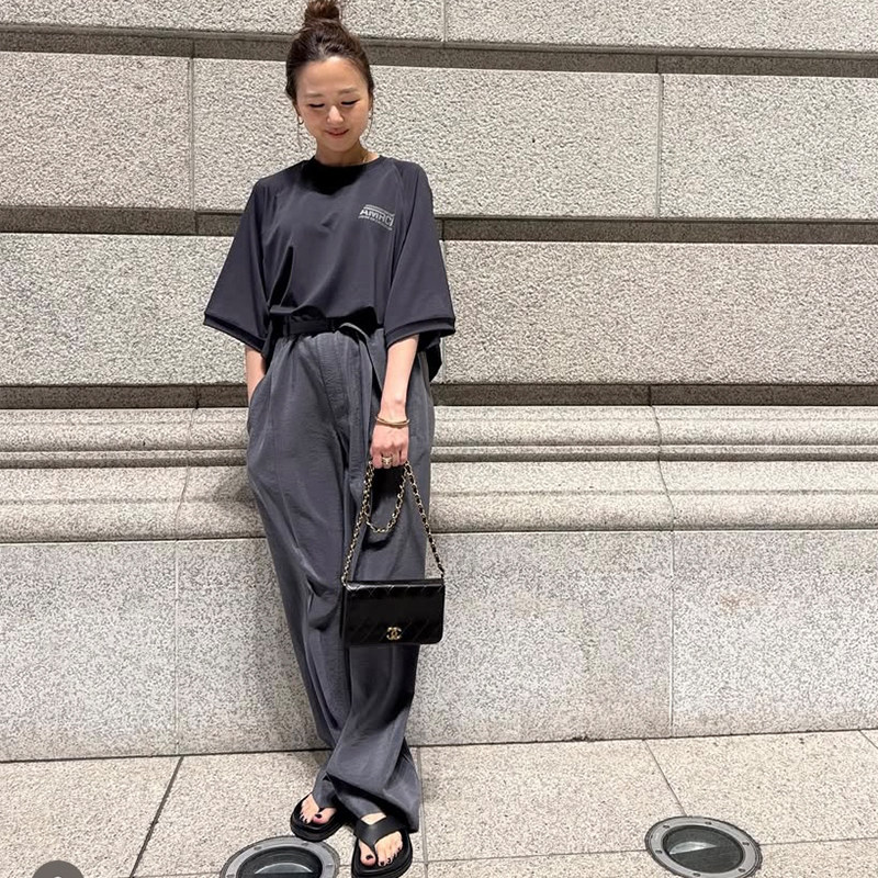 现货】Lem风格25SS新款秋夏干丝直筒蚕丝混纺长裤 男女宽松同款