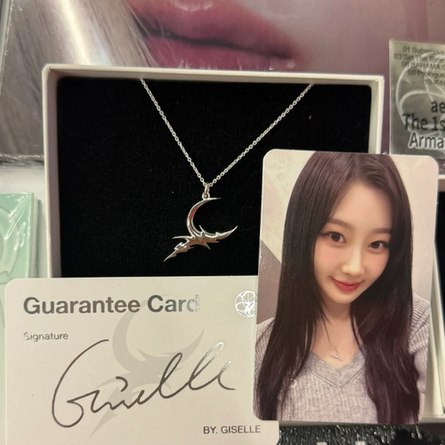 新aespa吉赛尔同款项链女生小众设计高级感韩国歌手快闪周边锁骨