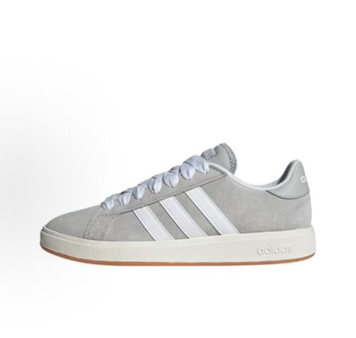 阿迪达斯adidas neo GRAND COURT BASE 00s低帮板鞋灰白