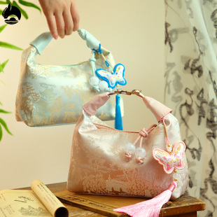 新中式伴手礼女伴娘实用礼品袋国风刺绣结婚礼物袋小众手提包包