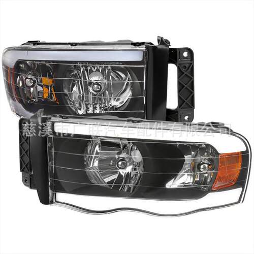 适用于2002-2005 RAM 1500 2500道奇公卡LED大灯 汽车车灯