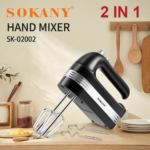 SOKANY02002手持打蛋器家用电动打蛋器2in1烘焙打发蛋清