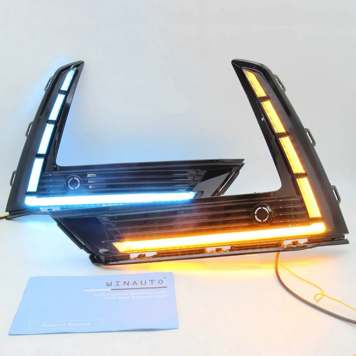 适用于本田CRV CR-V 2023 LED日间行车灯改装三色流光转向