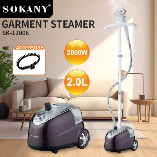 跨境SOKANY12006家用熨斗挂烫机蒸汽烫斗挂立式GARMENT STEAMER