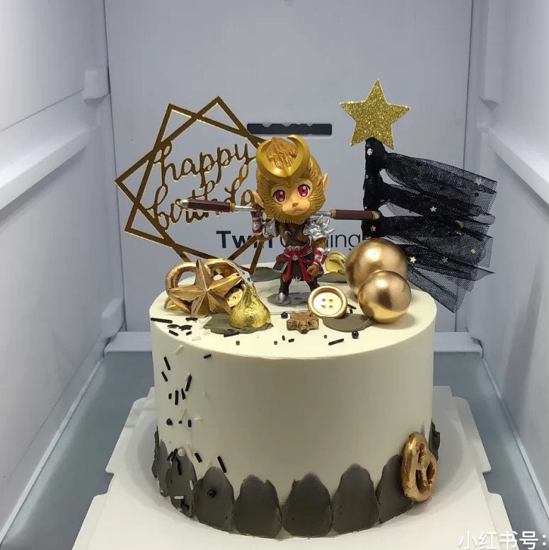 卡通儿童猴子蛋糕烘焙生日摆件