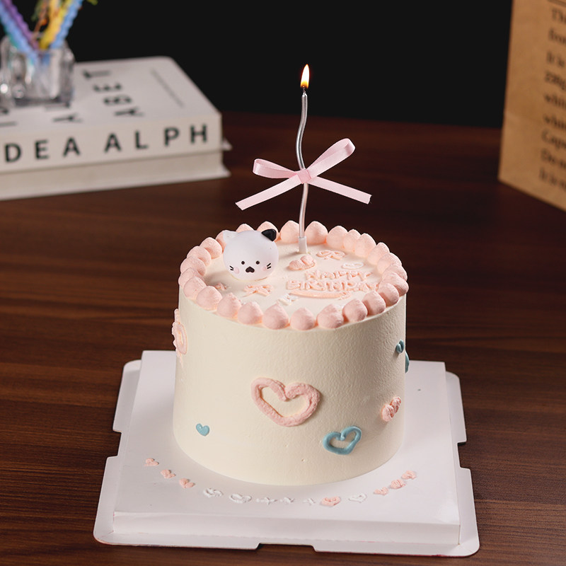 ins动物女生生日蛋糕装饰摆件