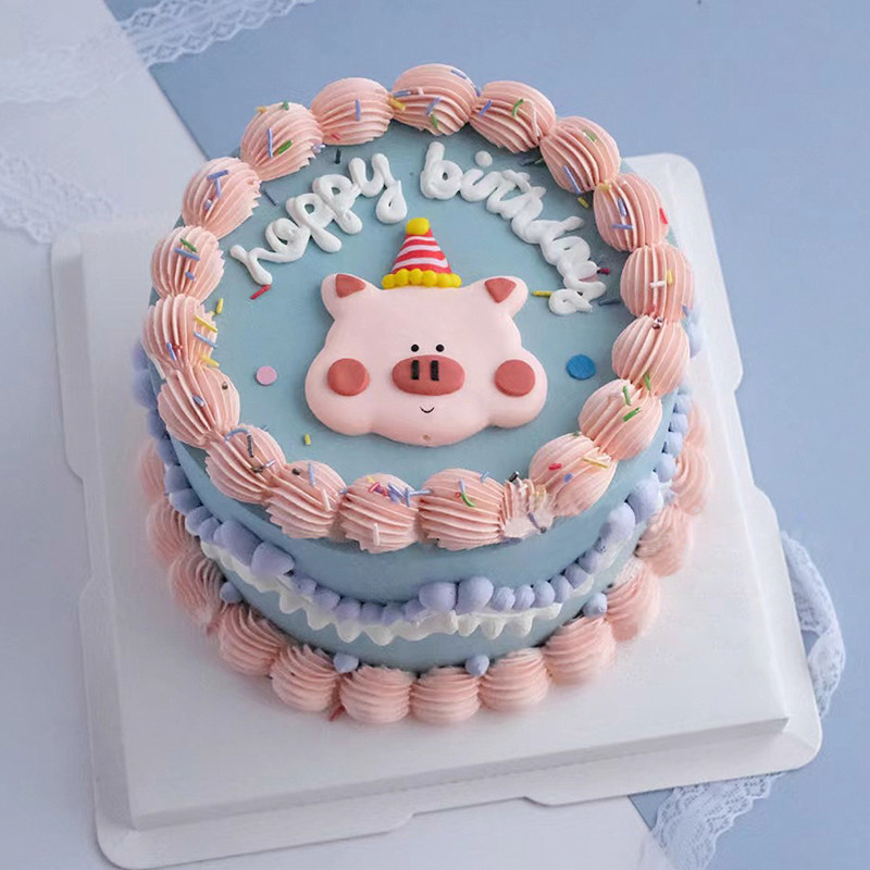 宝宝蛋糕装饰摆件周岁生日插件