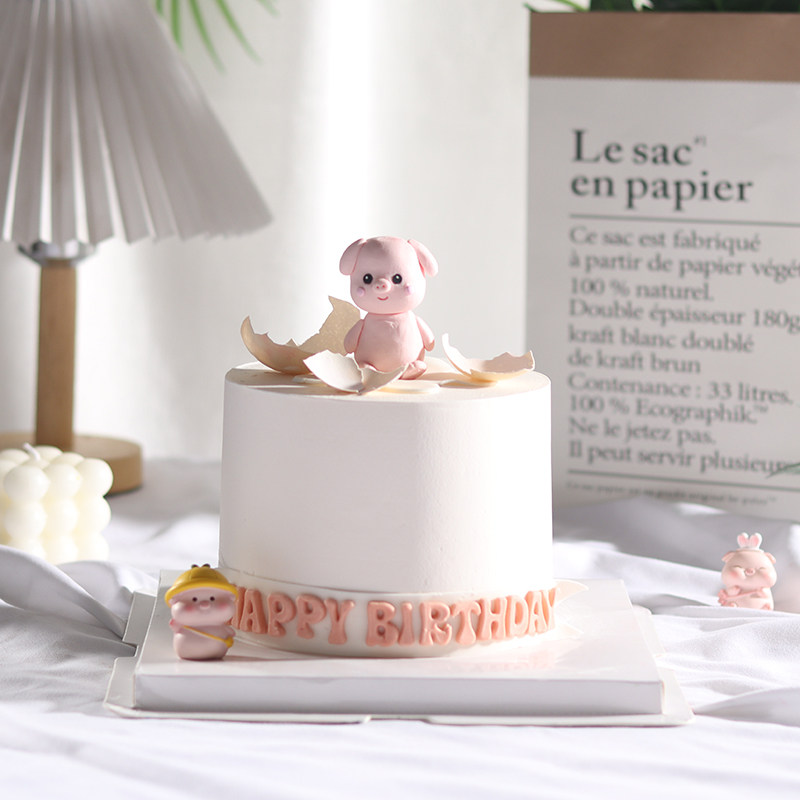 可爱小猪猪蛋壳蛋糕装饰摆件小朋友宝宝百天周岁生日甜品烘焙插件,节庆用品/礼品,节日装扮用品,淘宝优惠券,粉丝福利购,淘宝优惠卷