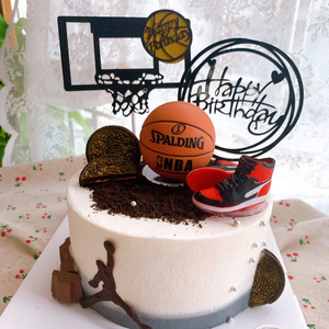 儿童球鞋生日派对蛋糕装饰