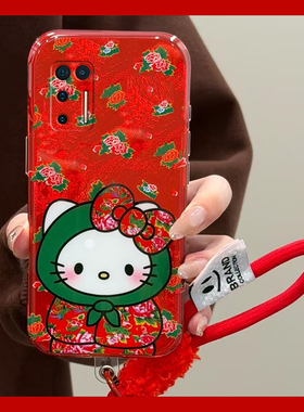 2026棉袄kt猫适用坚果pro3手机壳pro2红色pro2s新年r2挂绳r1硅胶por凯蒂猫本命年全包防摔卡通可爱马年新款软