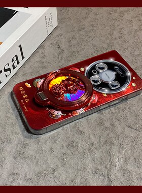 2026红色财神爷适用华为荣耀magic8手机壳ngaic7pro立体6至尊版5可旋转4葫芦play9c支架9t/v40轻奢版gt/honor