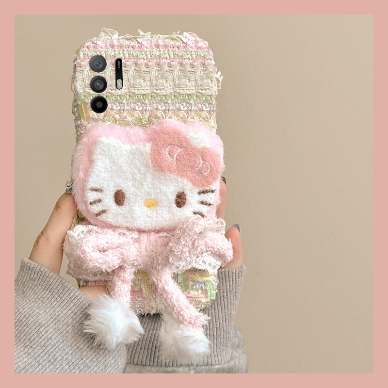粉色蝴蝶结kt猫适用oppoa3pro手机壳a2x可爱a1呆萌a97秋冬a96毛绒a95a93a91a72a58a57a52a32a11a9a31a8a5卡通