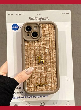 2026绒布英文小马适用oppofindx9plus手机壳fondx8ultra卡通x7挂绳x6pro新年x5红色x3秋冬季r17马年r15x/r11s