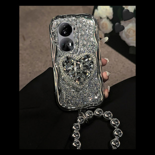 水钻爱心支架适用opporeno11pro手机壳reno10por高级感reon9+十8电镀7电镀6轻奢5k硅胶4se软壳3元气版oppo/2z