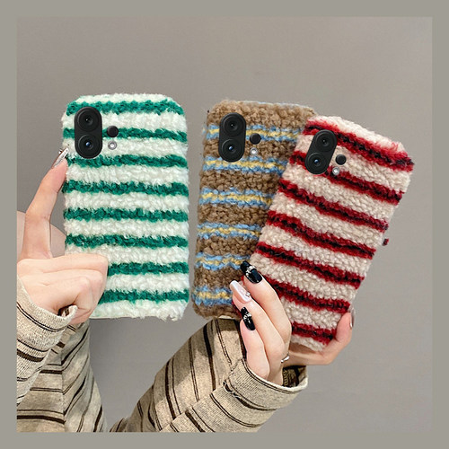 ins风彩色线条适用vivos30promini手机壳s20条纹s19pro撞色s17t秋冬季s16e毛绒t1毛茸茸s15硅胶s12s10s9s7s1