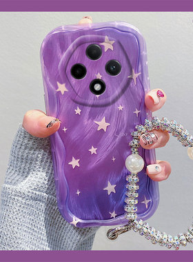 紫色梦幻星星适用oppoa3手机壳a3pro高级感por小众oppo羽纱0ppo波浪纹0pp0硅胶opp0软壳韩系个性创意网红新款