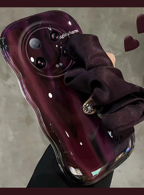 丝巾腕带适用小米13ultra手机壳12spro褶皱12x立体12s紫色11青春版日韩10s高级感por小众mi气质硅胶软壳新款p