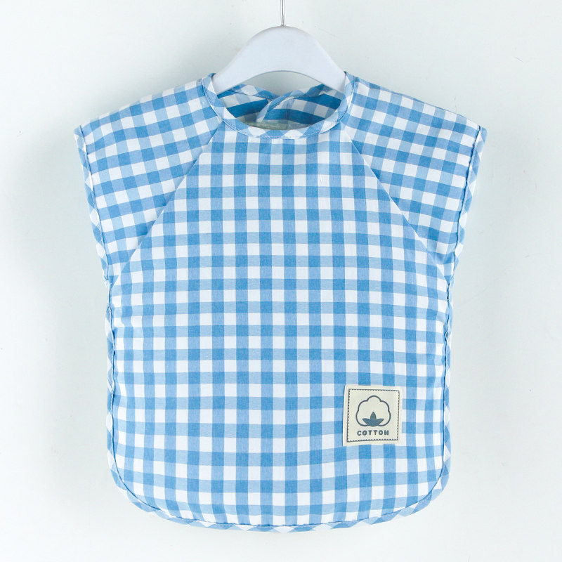 儿童夏季罩衣防水防脏围裙男女宝吃饭围兜无袖纯棉格子反穿衣,童装/婴儿装/亲子装,反穿衣/罩衣,淘宝优惠券,粉丝福利购,淘宝优惠卷
