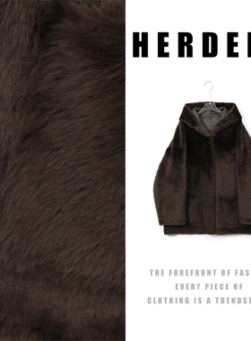 HERDERS 中长款连帽皮毛一体外套 52118