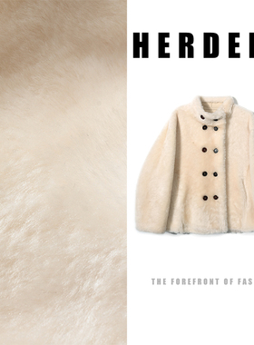 HERDERS  （两面穿）短款翻领皮毛一体女外套   52367