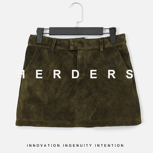 牛皮皮裤 拉链款 40358 短款 HERDERS