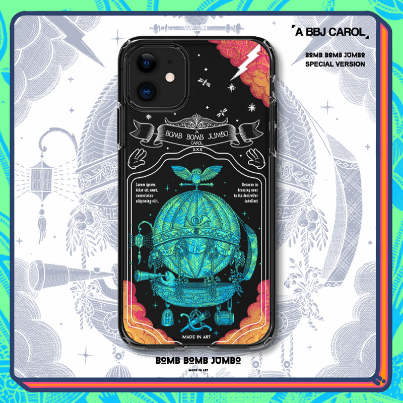 iphone15promax原创BBJ新款热气球海盗船手机壳适用于华为P50Pro苹果14全包环保绿色透明三星S23ULTRA小米13