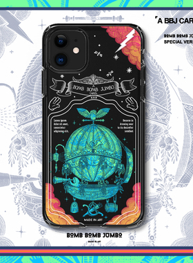 iphone15promax原创BBJ新款热气球海盗船手机壳适用于华为P50Pro苹果14全包环保绿色透明三星S23ULTRA小米13