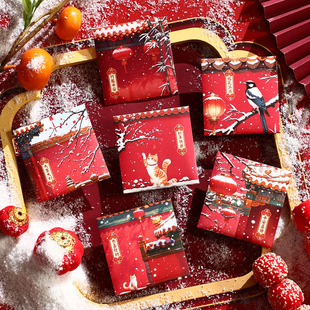 过新年红包卡通利是封春节压岁包马年故宫御雪2026定制福气满满