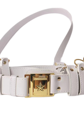 白色仪仗队礼兵斜跨外腰带礼服武装带外腰带白色外腰带执勤腰带