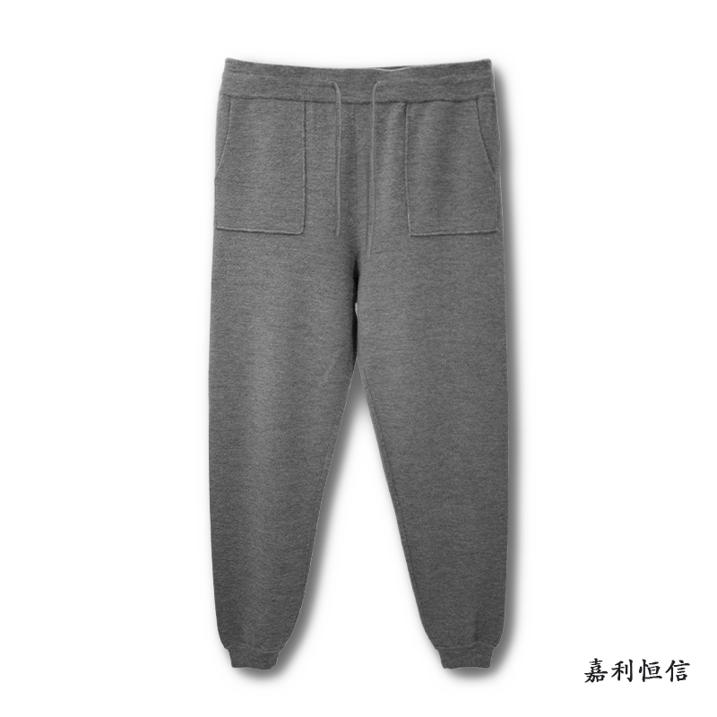双提质感女式纯山羊绒休闲裤
