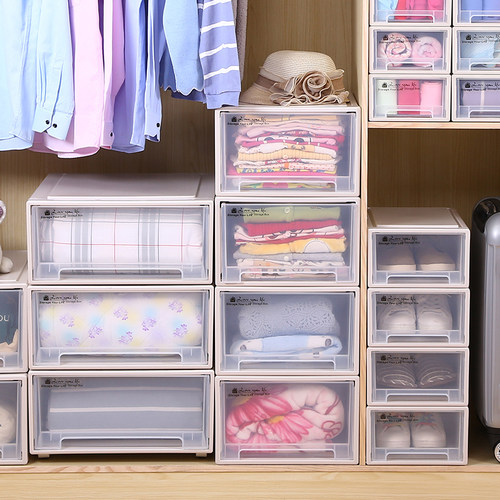 抽屉式透明衣橱神器整理收纳箱