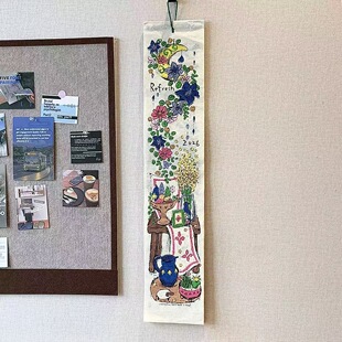 2026年尼泊尔日历花朵涂鸦插画挂历台历年历月历装饰摆件送礼物