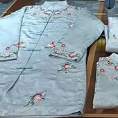 高端真丝刺绣寿喜添寿增福女款 闰年添福 七件全套